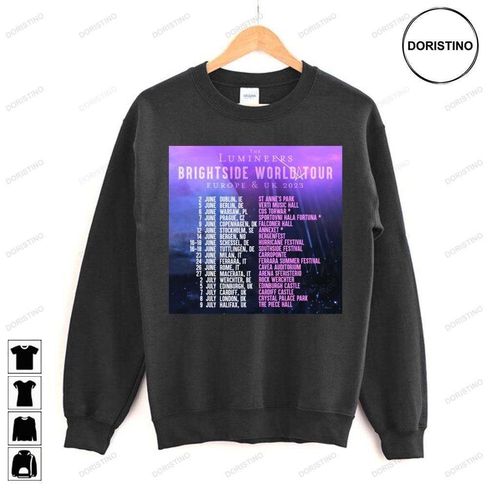 The Lumineeres Brightside World Dates Eu Uk Awesome Shirts